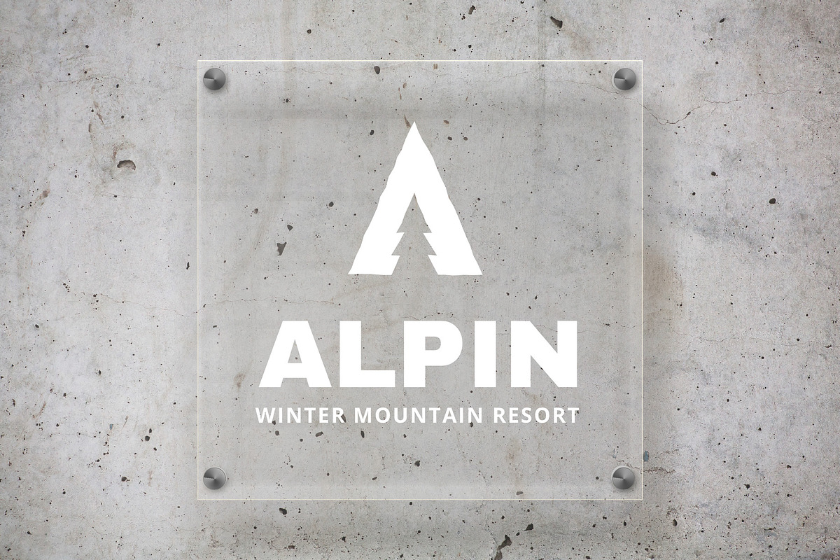 Alpin Letter A Fir Tree Logo, a Branding & Logo Template by Tovarkovdesign (Photo 2 of 6)