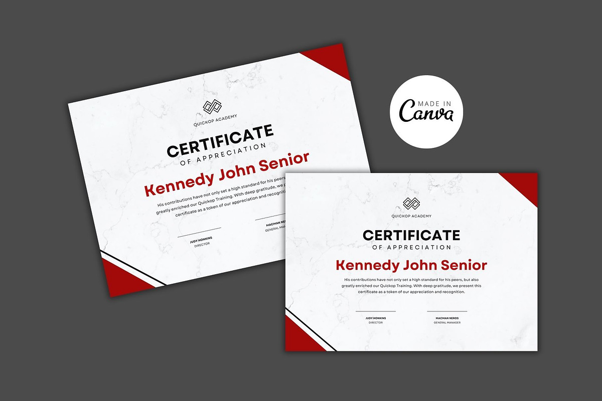 Certificate Templates Design Bundle, a Marketing Template by MK Creatives (Photo 4 of 7)