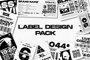 BRUTALISM LABEL DESIGN PACK #2, an Object Graphic by BonkiStudio (Thumbnail 1 of 2)