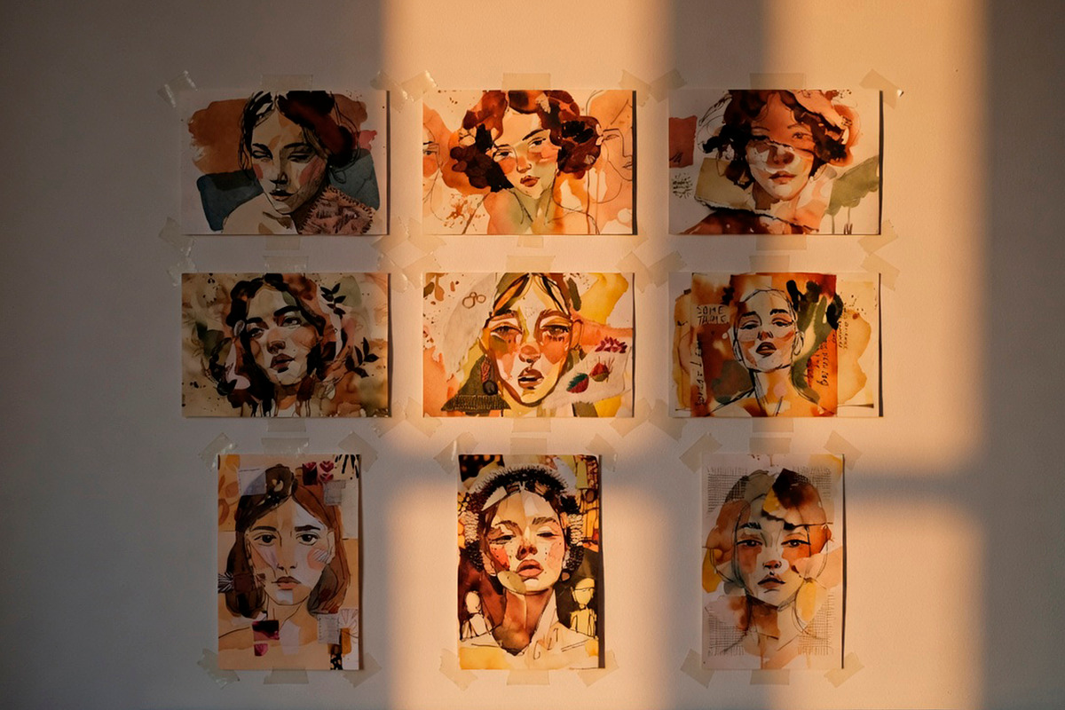 Collage Woman ART, a Wallpaper Graphic by O m N i  Studio (Photo 7 of 15)