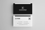 Modern Minimal Business Card, a Business Card Template by Shahjhan (Thumbnail 1 of 2)