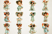 Cute Summer Girl PNG Clipart, a Seasonal Illustration by RobertsArt (Thumbnail 3 of 7)