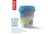 Yogurt Ice Cream Mockup, a Cups & Container Mockup by akropol (Thumbnail 5 of 6)