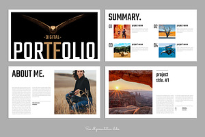 Digital Portfolio Presentation Canva