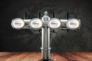 Beer Tap Label Mock-up #21