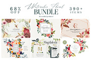 Watercolor Floral BUNDLE 2019, an Illustration by Charushella (Thumbnail 1 of 7)