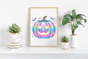 Kawaii Pastel Pumpkin PNG, an Illustration by Craft Nest (Thumbnail 4 of 6)