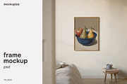 5x7 Bedroom Frame Mockup Natural, a Household Mockup by mockupize (Thumbnail 1 of 7)