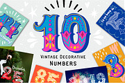 Vintage Decorative Numbers, a Decorative Illustration by Sketchetarian (Thumbnail 1 of 6)