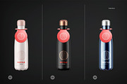 Thermos Bottle with Tube Mockup Set, a Packaging Mockup by HelenStock (Thumbnail 13 of 20)
