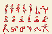 Yoga Santa - Elements&Patterns, an Object Graphic by Apolinarias Art (Thumbnail 4 of 10)