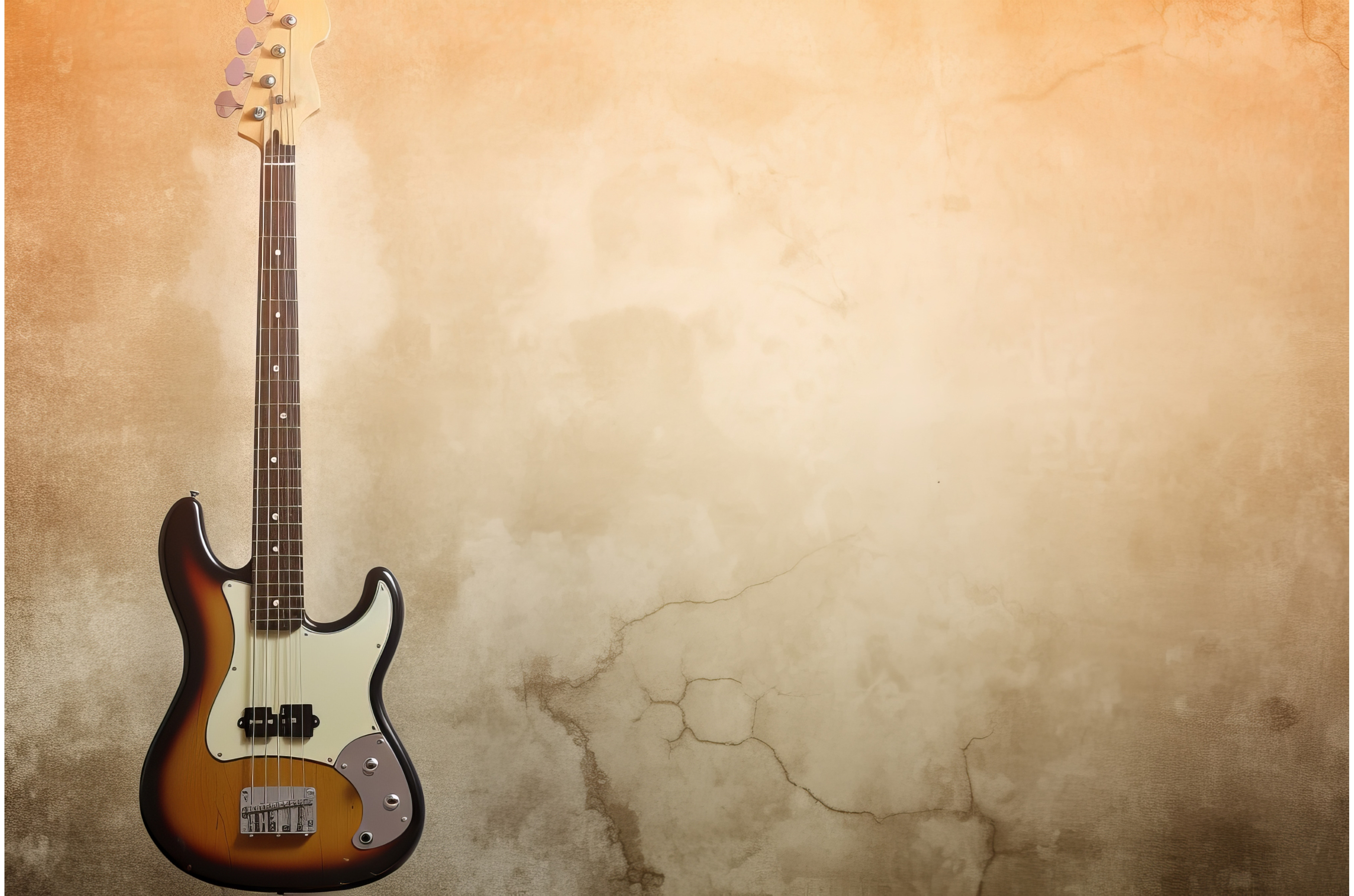 Bass Guitar Background Generate Ai by Ylivdesign | Creative Market