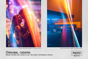 Color Dynamic Lights Effect Overlays