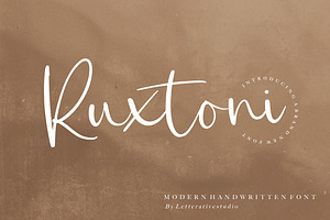 Ruxtoni - Modern Handwritten Font