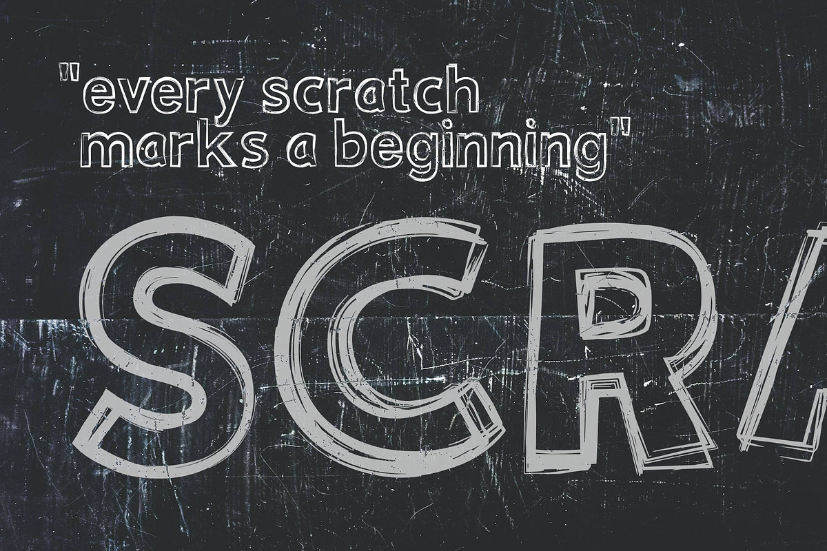 Scratchout - Hand-Drawn Typeface, a Handwritten Font by xyGraphic (Photo 3 of 9)