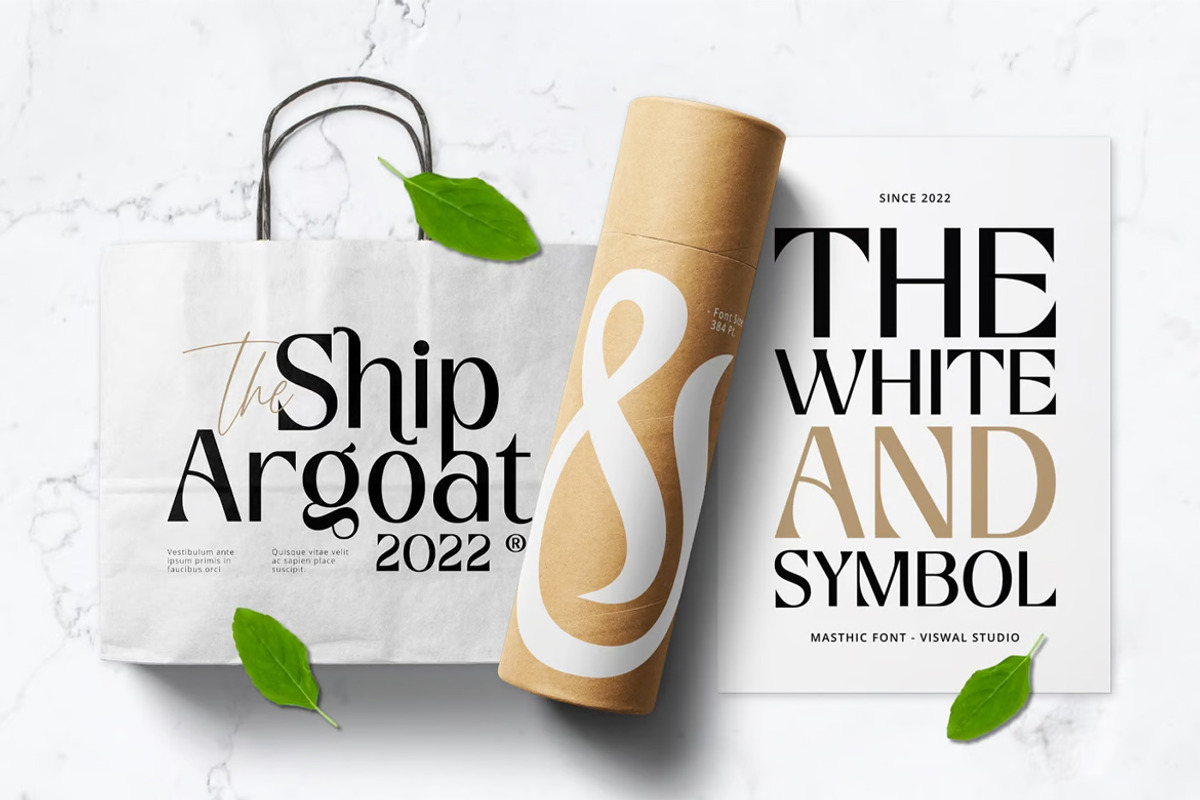 Masthic - Modern Font, a Sans Serif Font by Viswal Studio (Photo 5 of 6)