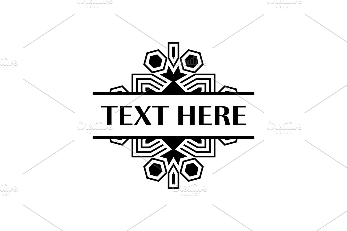 Ornamental Aztec-Inspired Frame, a Branding & Logo Template by Rasagama Studio