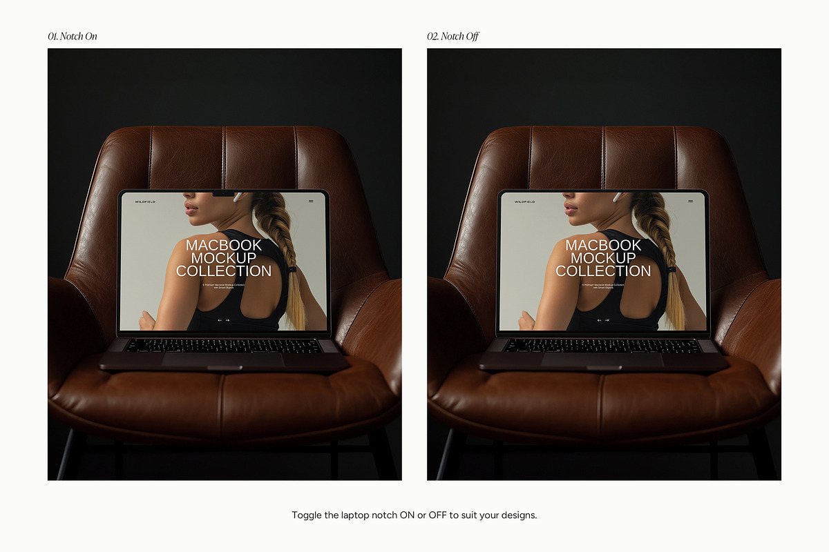 MacBook Laptop Mockup Bundle, a Mac Mockup by Wildfield Studio (Photo 5 of 8)