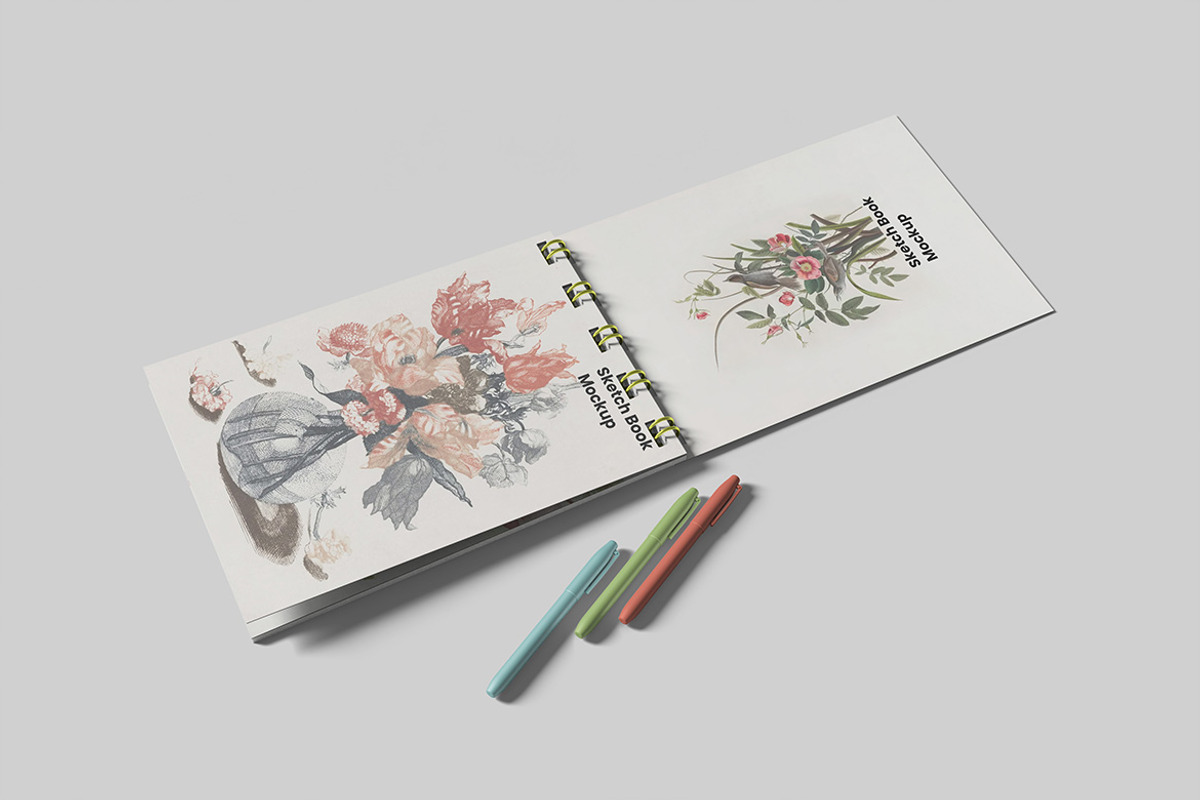 A6 Sketch Book Mockup, a Books & Magazine Mockup by ianmikraz (Photo 3 of 5)