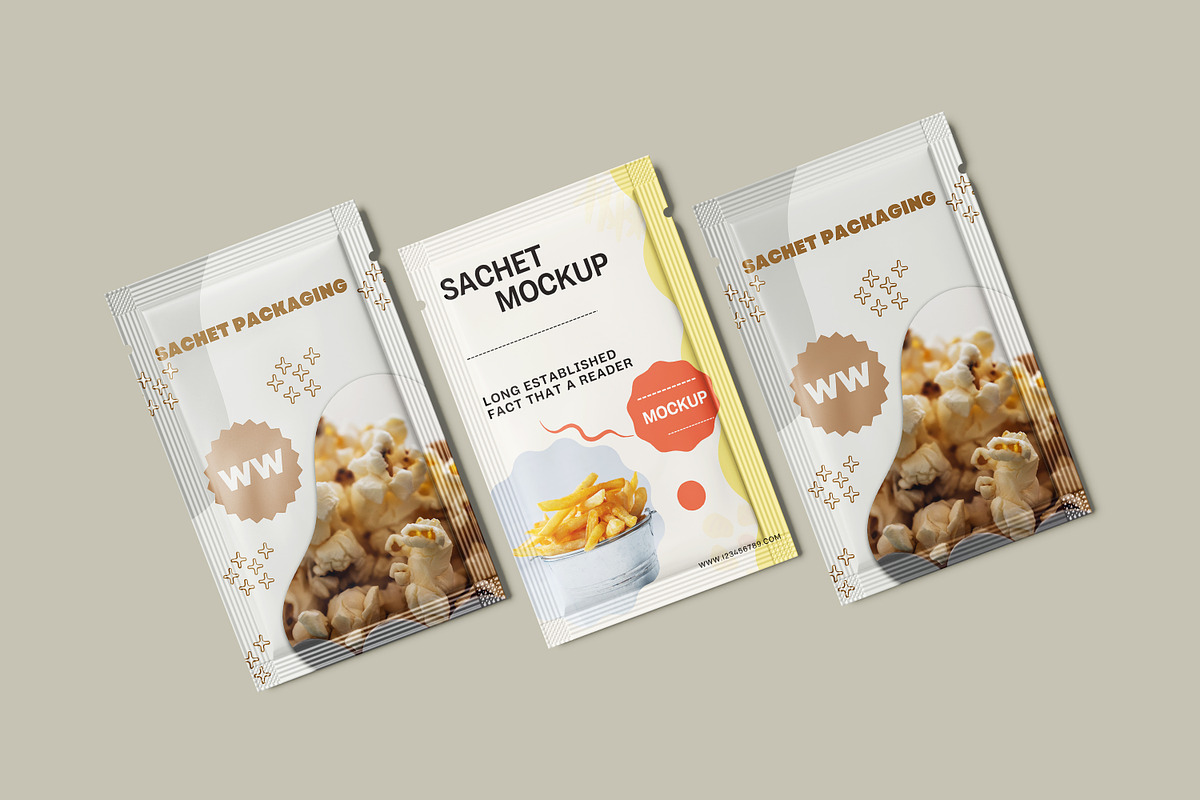 Sachet Mockup, a Packaging Mockup by NyakBiett (Photo 8 of 8)
