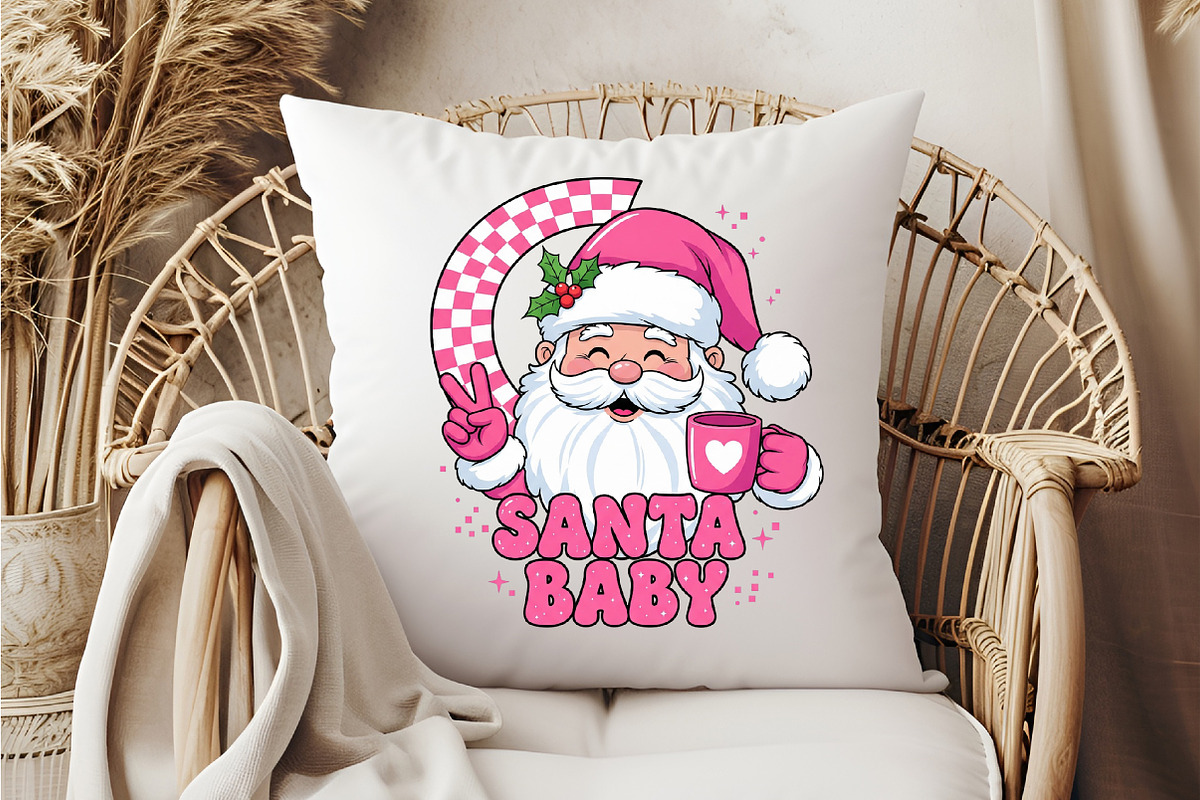 Santa baby Christmas PNG, an Illustration by DreamCafeArt (Photo 6 of 6)