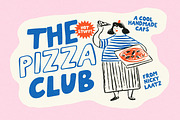 Pizza Club Font Family, a Handwritten Font by Nicky Laatz (Thumbnail 1 of 11)