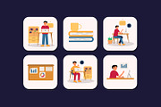 Office Working Illustration, a Work Illustration by Rishsketch (Thumbnail 8 of 9)