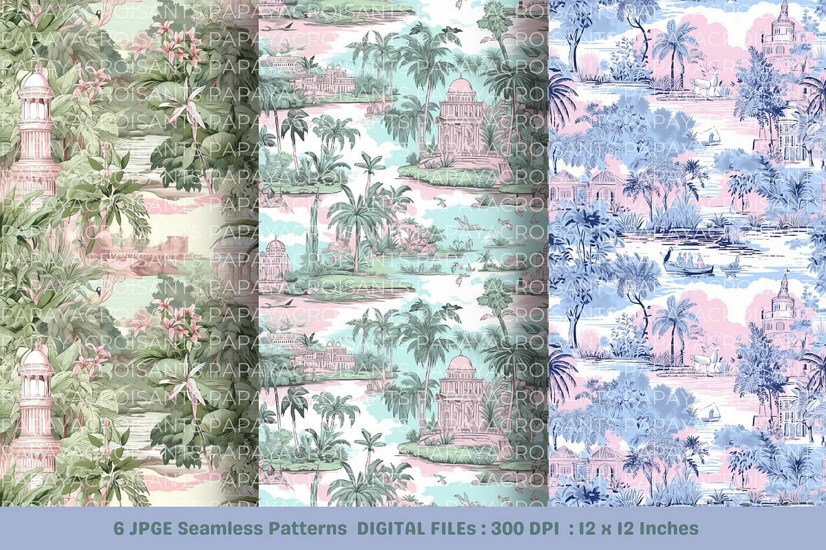 Urban Forest Toile seamless Pattern, a Pattern Graphic by STUDIO CHOTI (Photo 2 of 7)