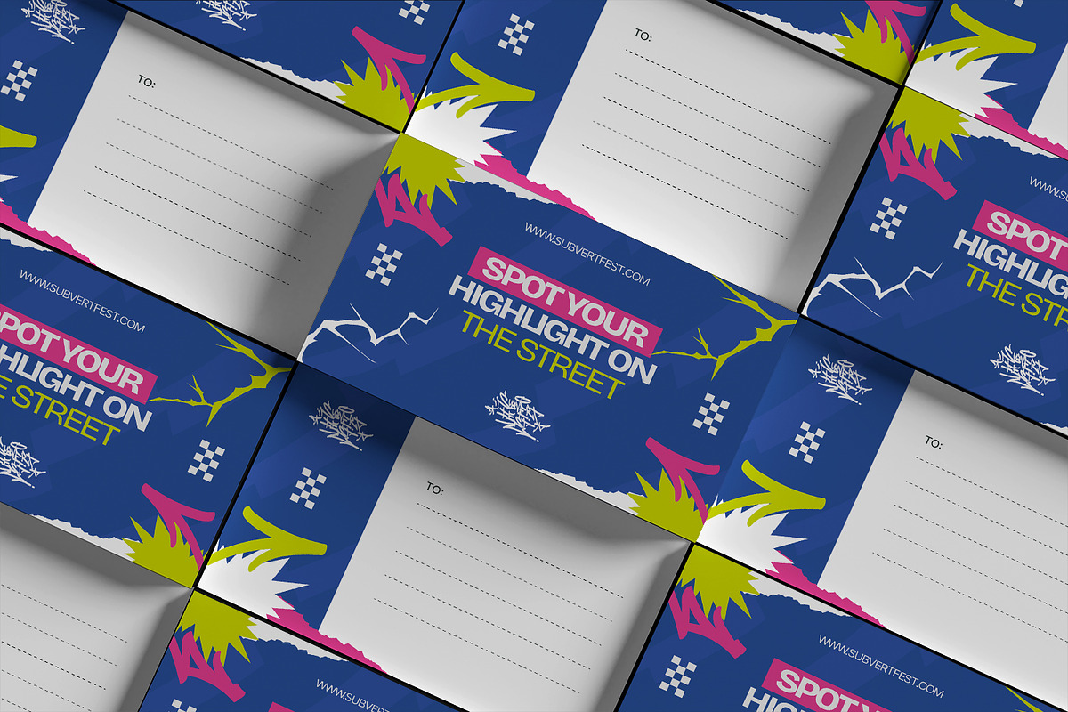 Subvert Fest - Post Card, a Print Template by StreaksideStd (Photo 2 of 3)