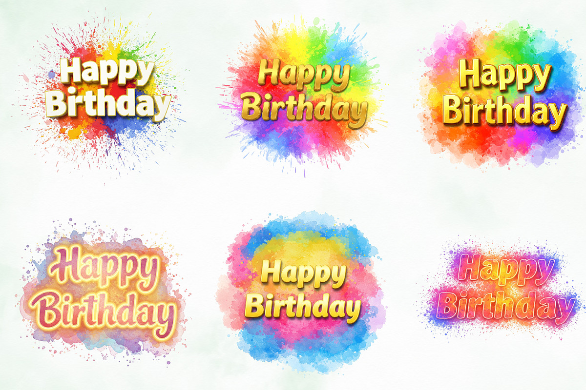 Happy Birthday Sublimation Bundle, an Illustration by Creative Art (Photo 8 of 9)