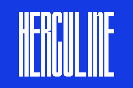 Herculine - Condensed Font, a Sans Serif Font by Nian Keun Studio
