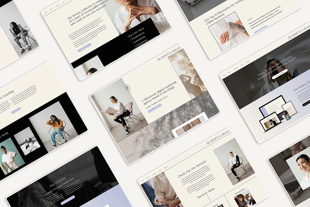 Serena Collective Showit Template, a Websites & App Template by Lovendear Design (Photo 2 of 3)