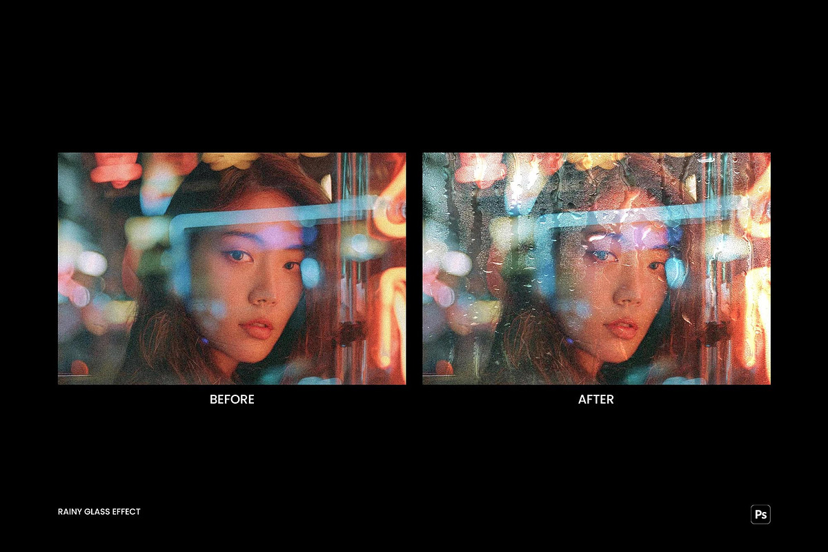 Rainy Glass Photo Effect, a Layer Style Add-On by AndrewPixel (Photo 6 of 7)
