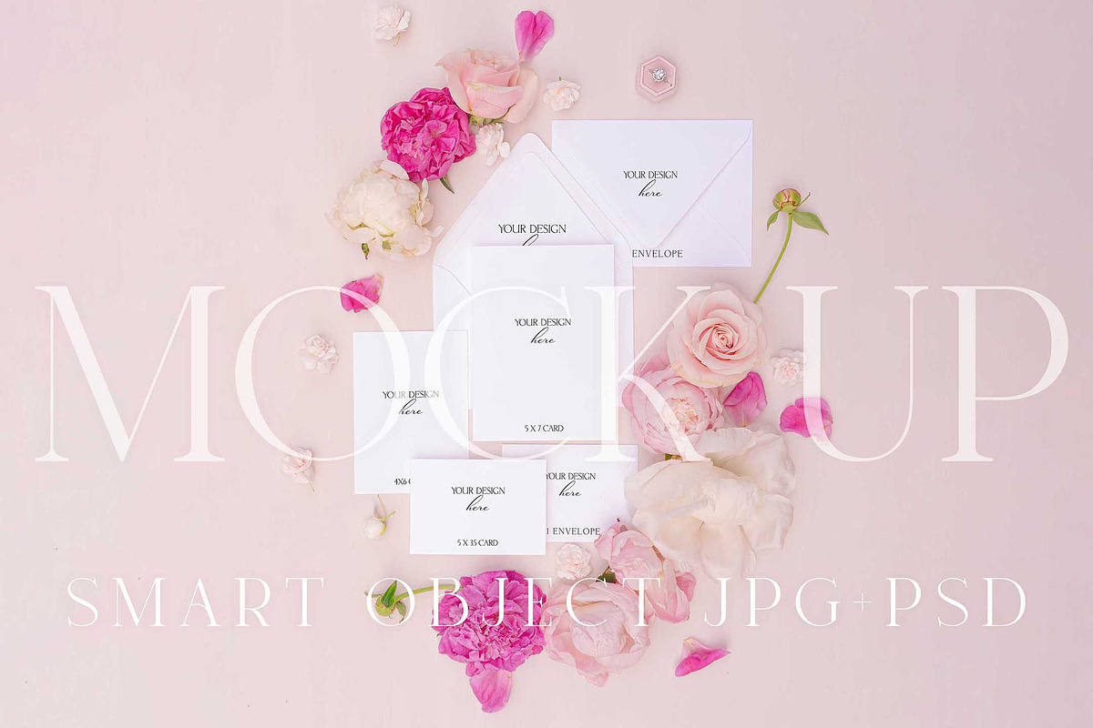 Card mockup flatlay - Berries 3, a Merchandise Mockup by The Amore Vault (Photo 2 of 2)