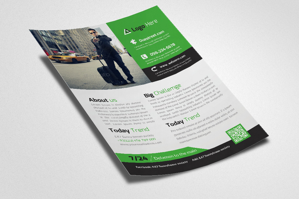 Creative Business Flyer Template, a Flyer Template by Psd Templates (Photo 3 of 3)