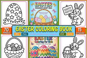 Easter Coloring Book for Kids, a Seasonal Illustration by Ink Gallery