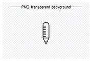 Pencil and Pen Line Icons Set, an Outline Icon by Designfour (Thumbnail 6 of 7)