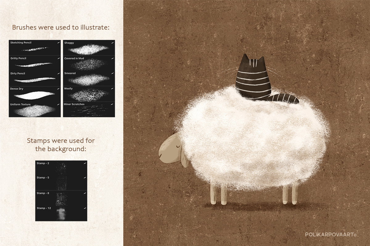 Grungy Textures - brushes & canvases, a Brush Add-On by polikarpovaart (Photo 12 of 17)