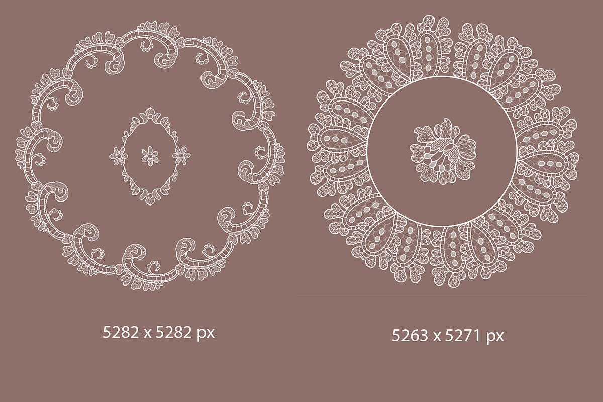 lace seamless ribbons, frames., a Pattern Graphic by Ajuga (Photo 2 of 9)