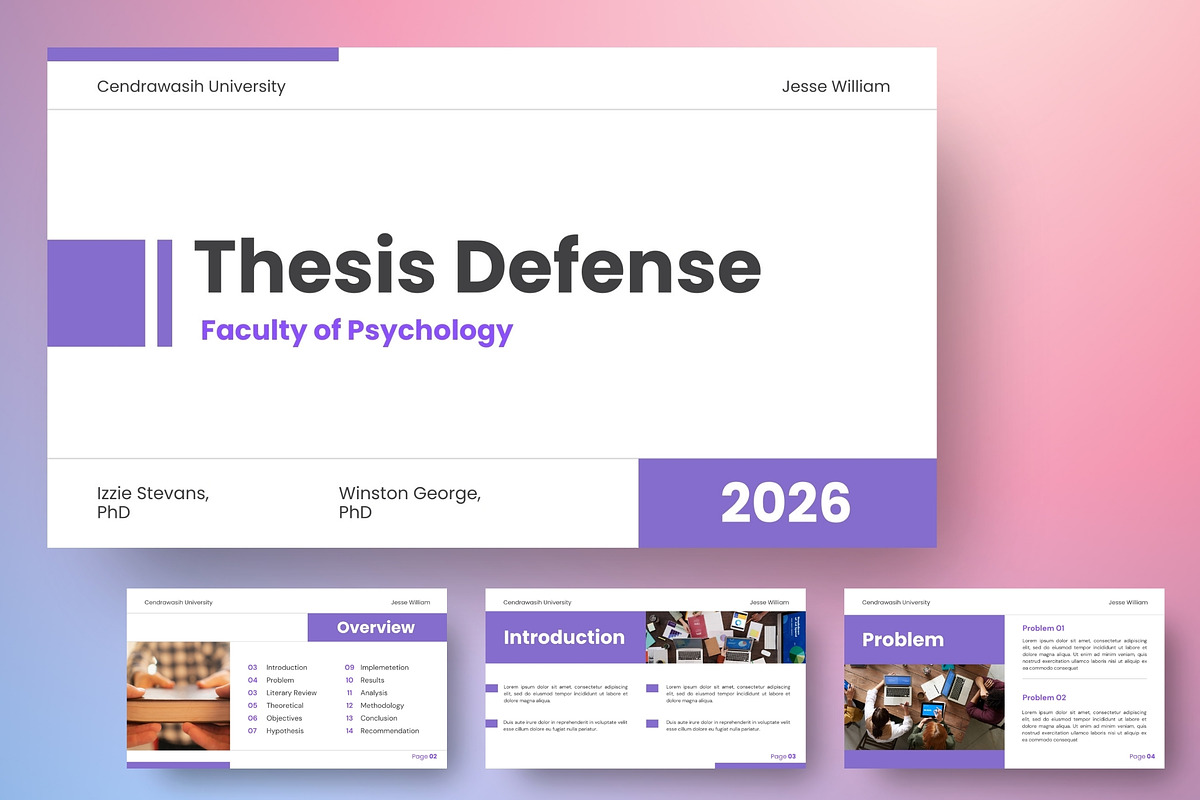 Thesis Defense Keynote Template, a Presentation Template by FIBRINOSÄ (Photo 1 of 4)
