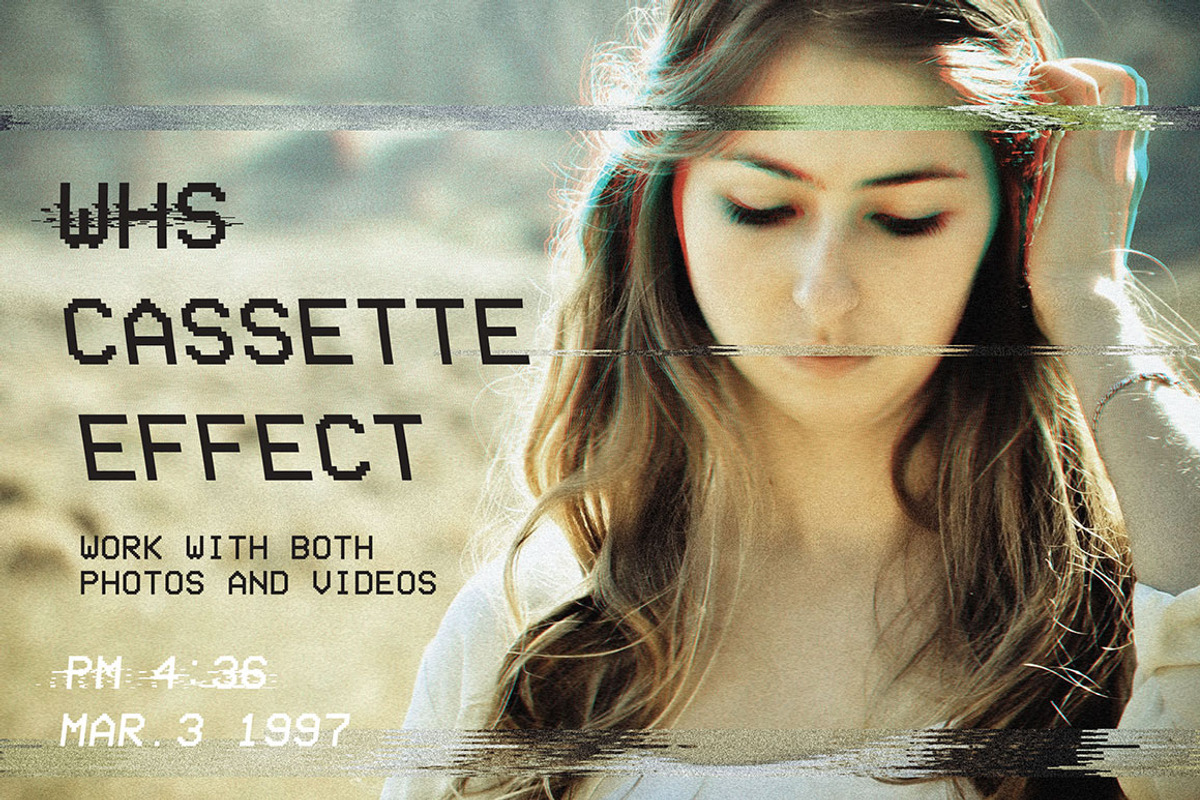 VHS Effect for Photos & Videos, a Graphic by DesignSomething