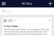 My Diary - UI Mobile Kit, an UI Kit Template by hoangpts (Thumbnail 7 of 18)