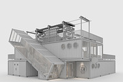 3D Model Container Cafe 6, an Architecture 3D Model by SR 3D Visual (Thumbnail 7 of 26)