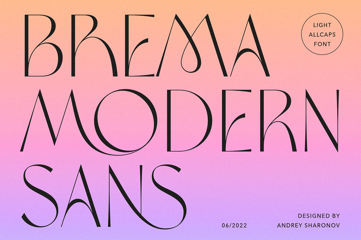 Brema Modern Sans, a Sans Serif Font by Andrey Sharonov (Photo 1 of 19)