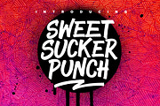 Sweet Sucker Punch, a Font by Sam Parrett (Thumbnail 1 of 5)