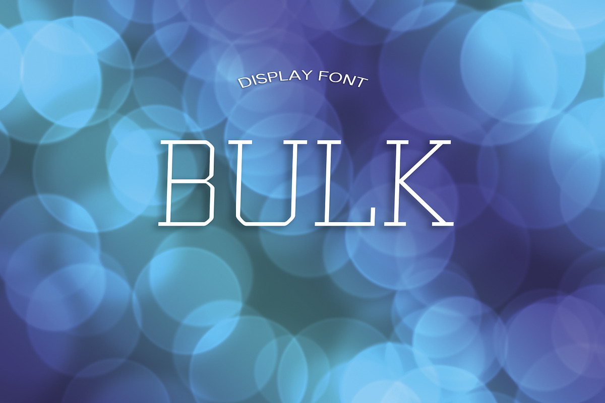 BULK font