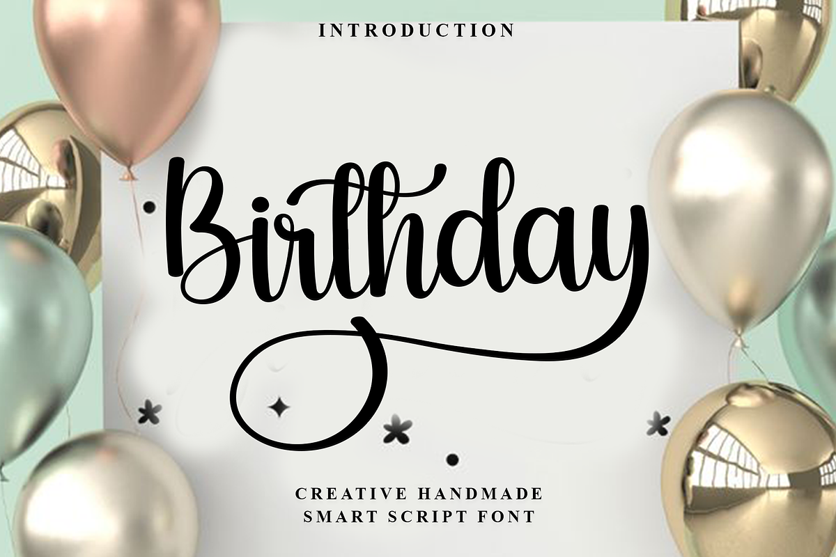 Birthday, a Handwritten Font by InermediaSTUDIO (Photo 1 of 8)