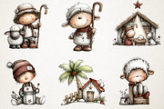 Christmas Nativity Clipart, an Illustration by RobertsArt (Thumbnail 4 of 7)