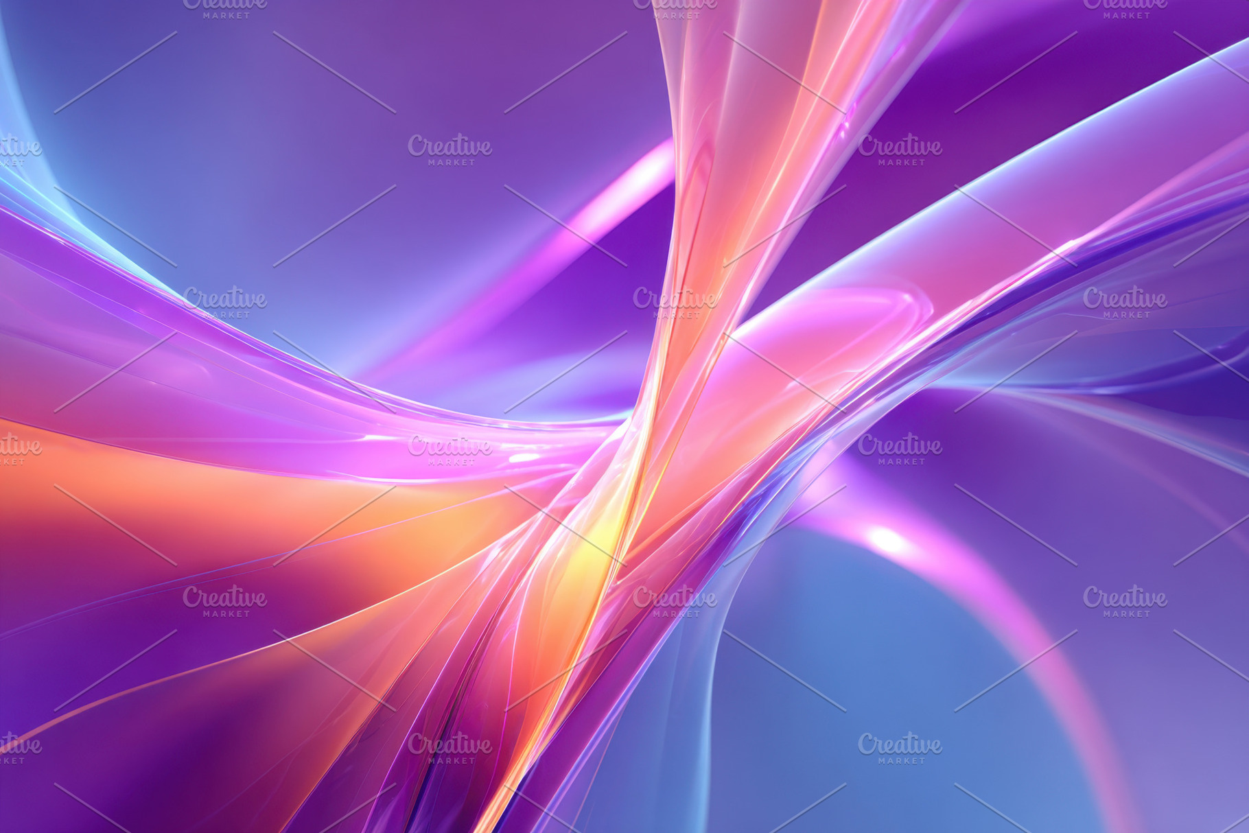 Vibrant abstract neon waves, a Background Photo by AlyaAnd