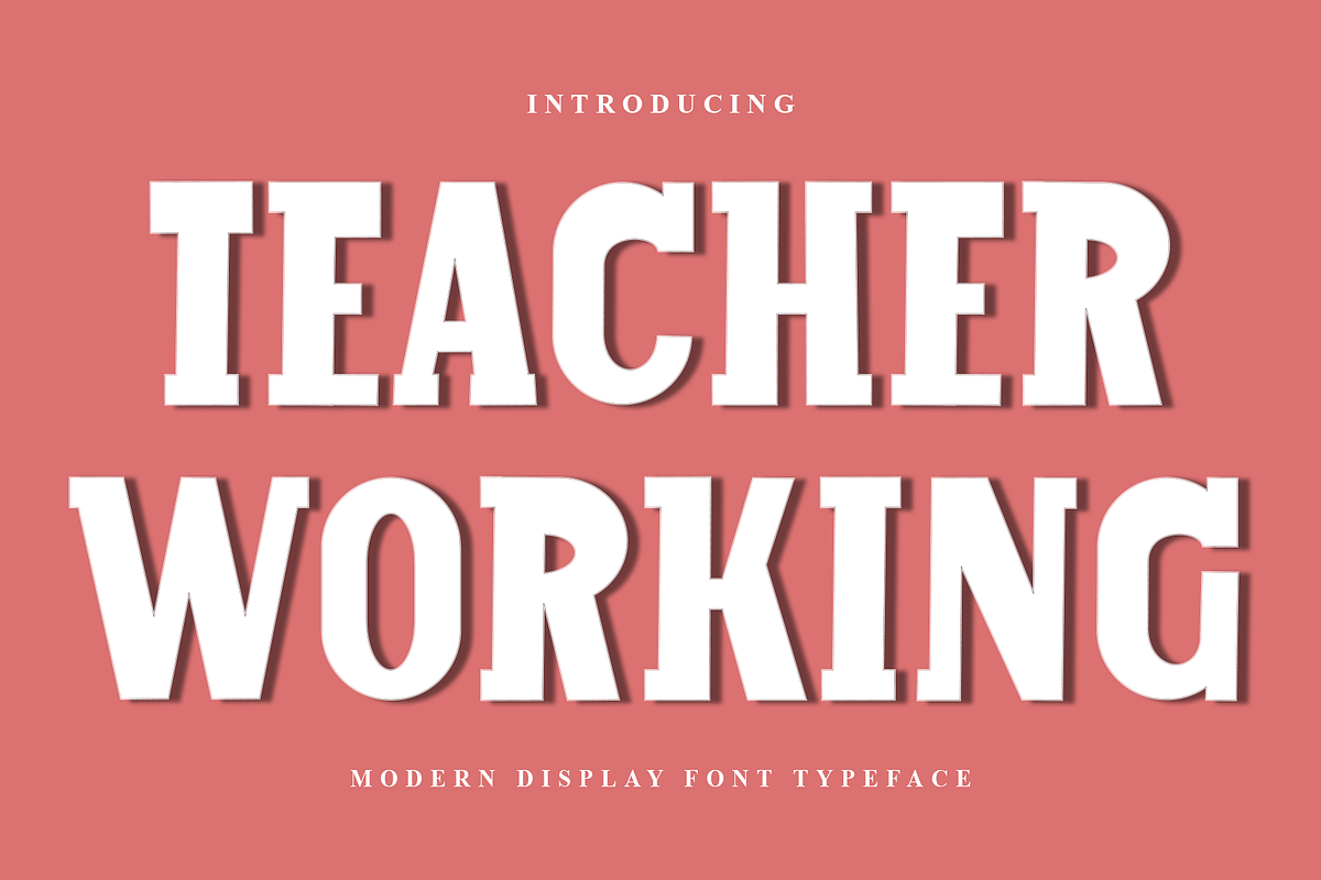 Teacher Working, a Script Font by FreshTypeINK (Photo 1 of 8)